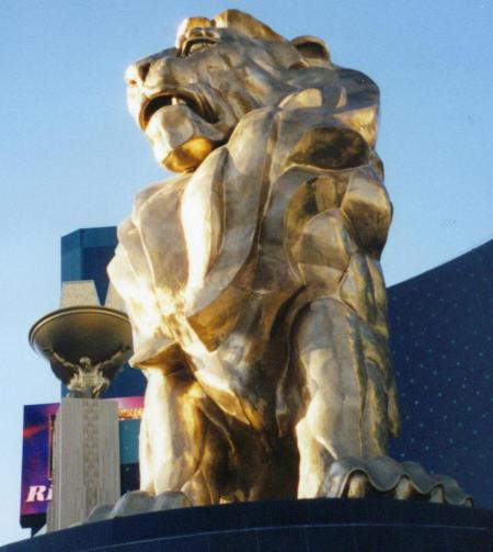 [The MGM Lion Bronze Statue]